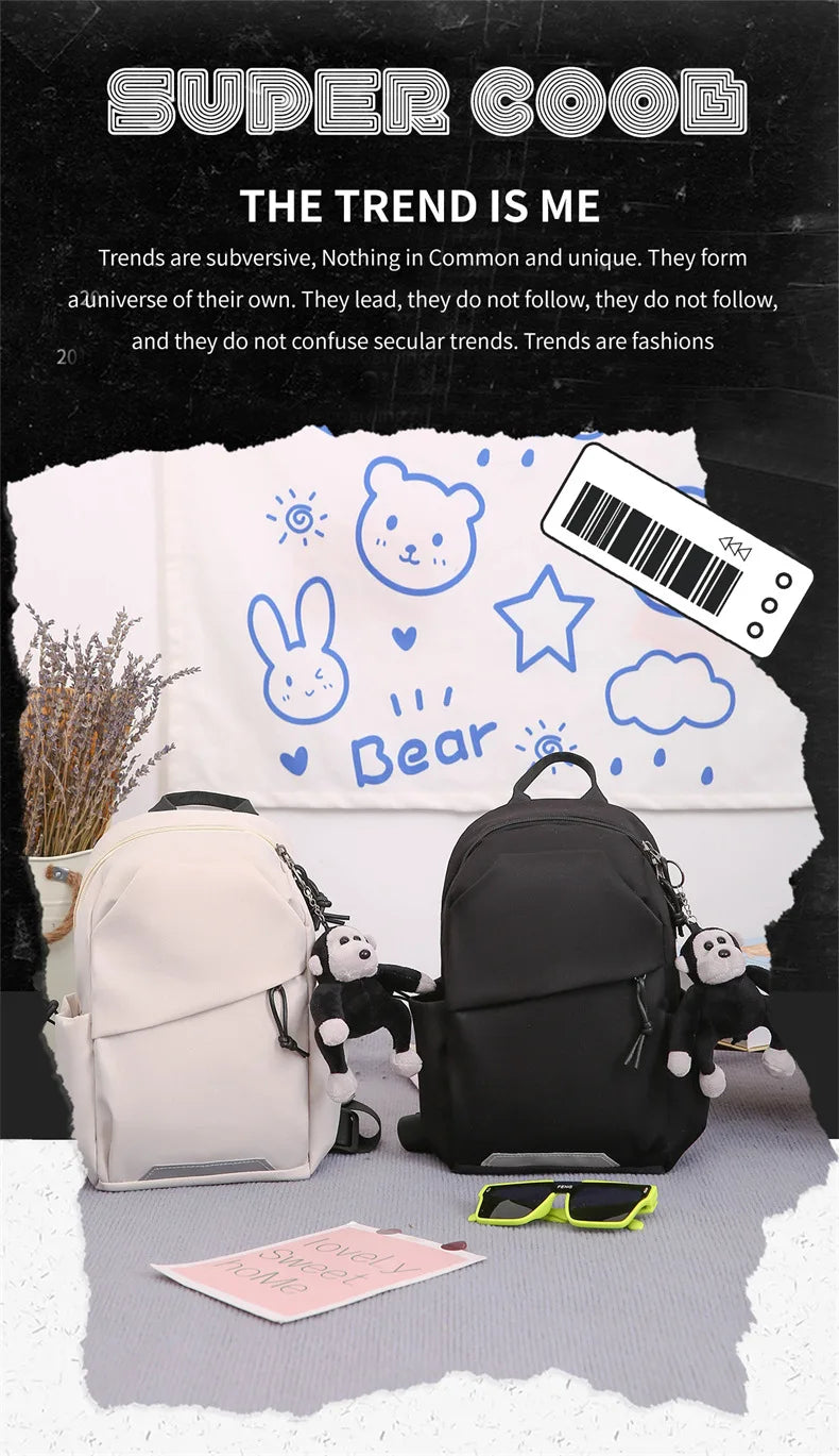 Unisex Korean Style Crossbody Bag | Lightweight & Portable