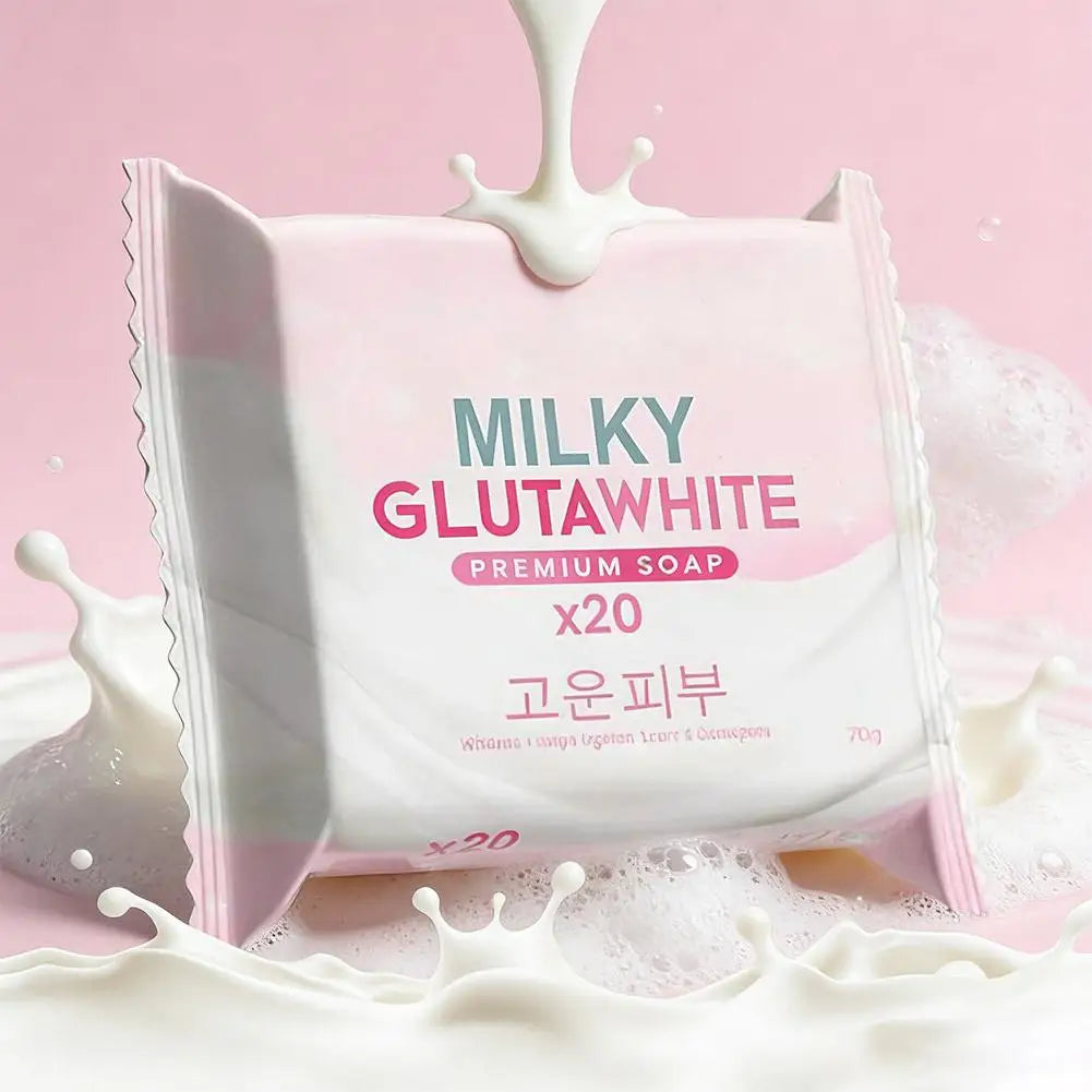 Premium Korean Glutathione Milk Soap | Deep Cleansing & Nourishing