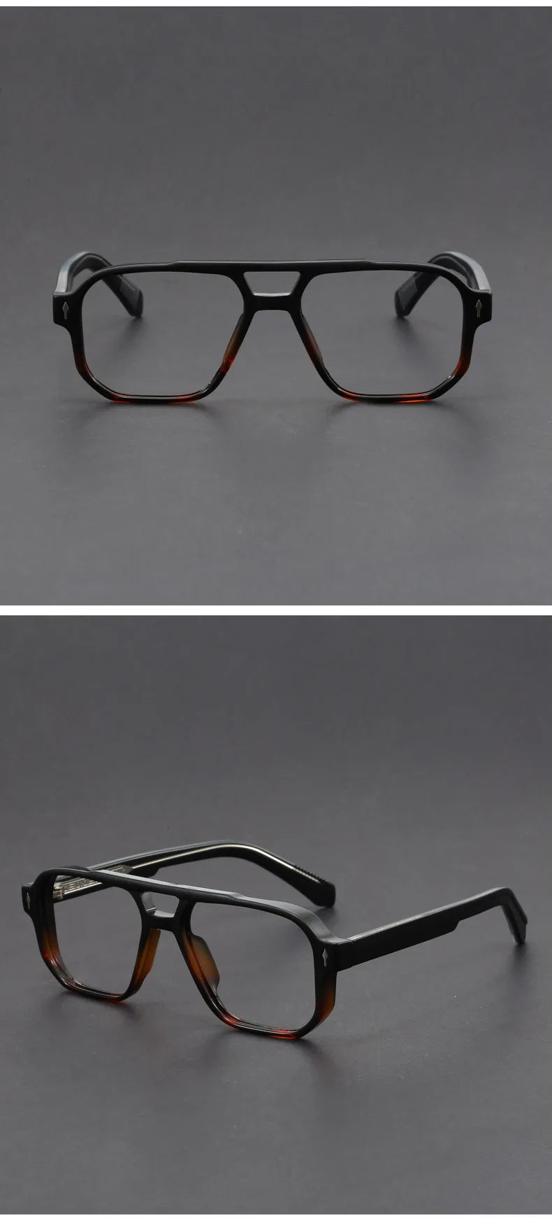 Stylish Anti Blue Light Photochromic Prescription Glasses for Men