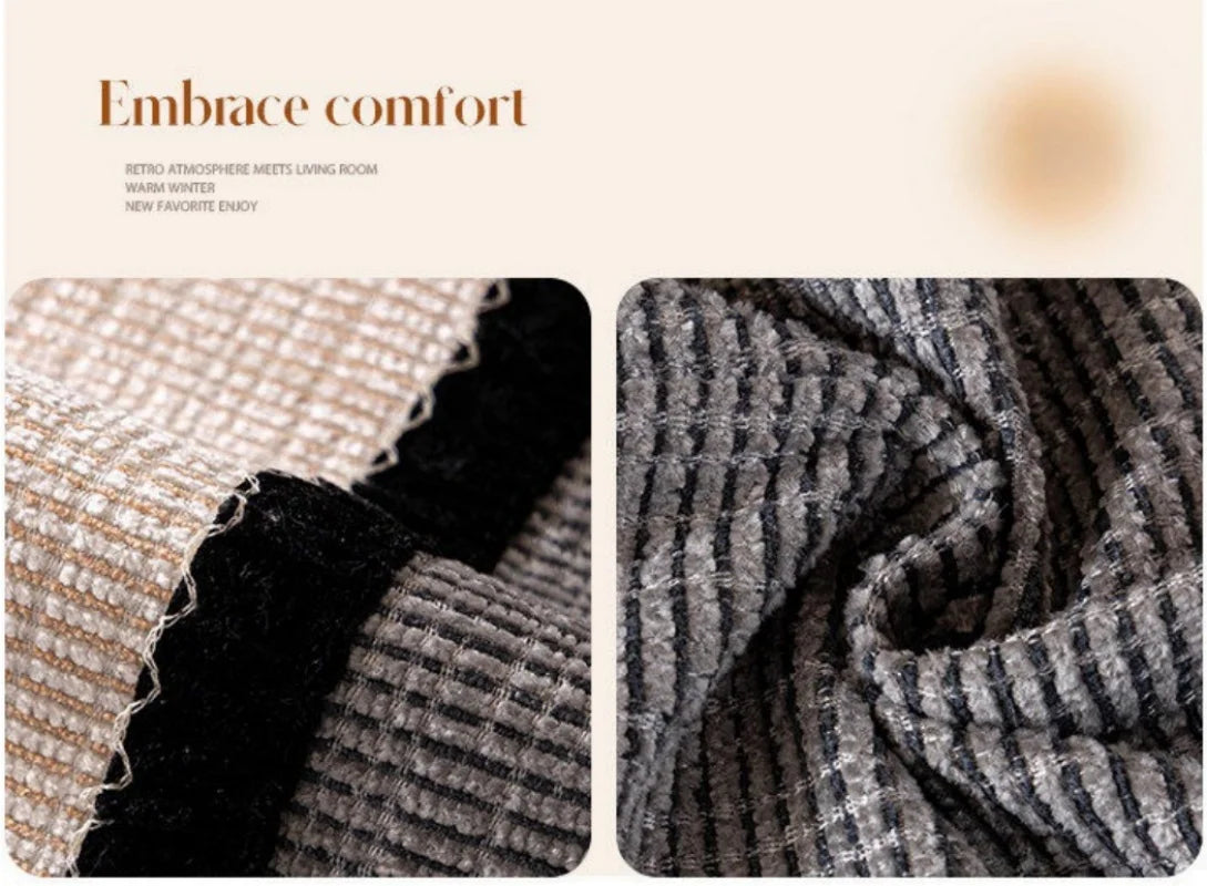 Textured Thick Chenille Sofa Cover | Anti-Slip for All Seasons