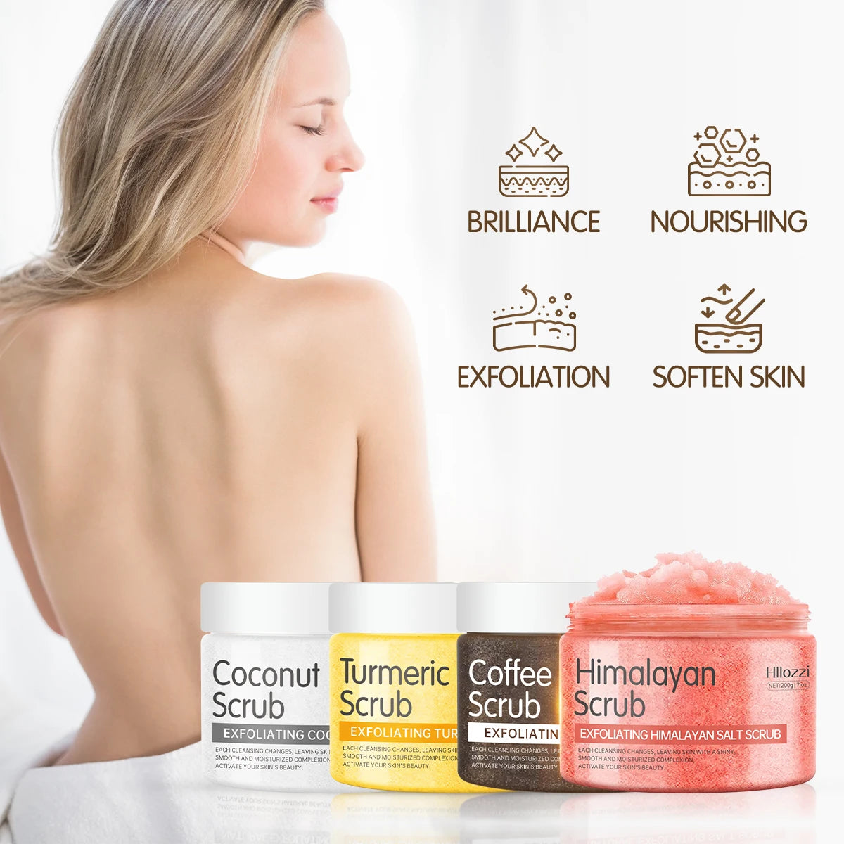 200g Himalayan Salt Body Scrub | Exfoliating & Hydrating Formula