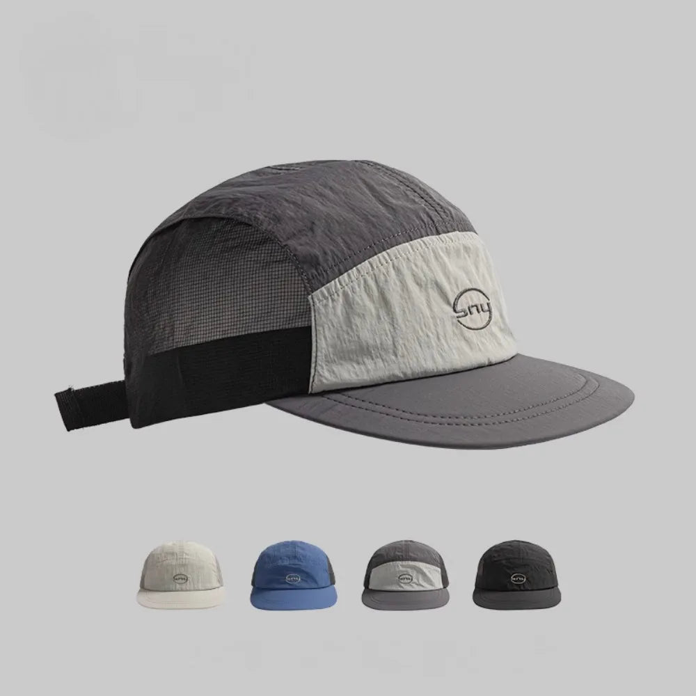 Korean Letter Embroidery Baseball Cap | Lightweight & UV Protection