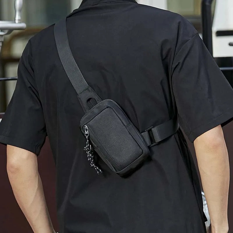 Trendy Men's Crossbody Bag | Stylish Diagonal Shoulder Backpack