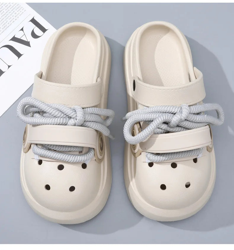 Stylish Women Summer Sandals | Comfortable Lace-Up Clogs for All