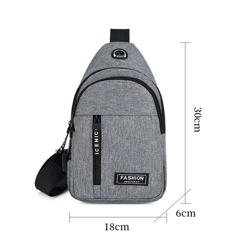 Men's Multifunctional Crossbody Chest Bag | Travel Sling Backpack
