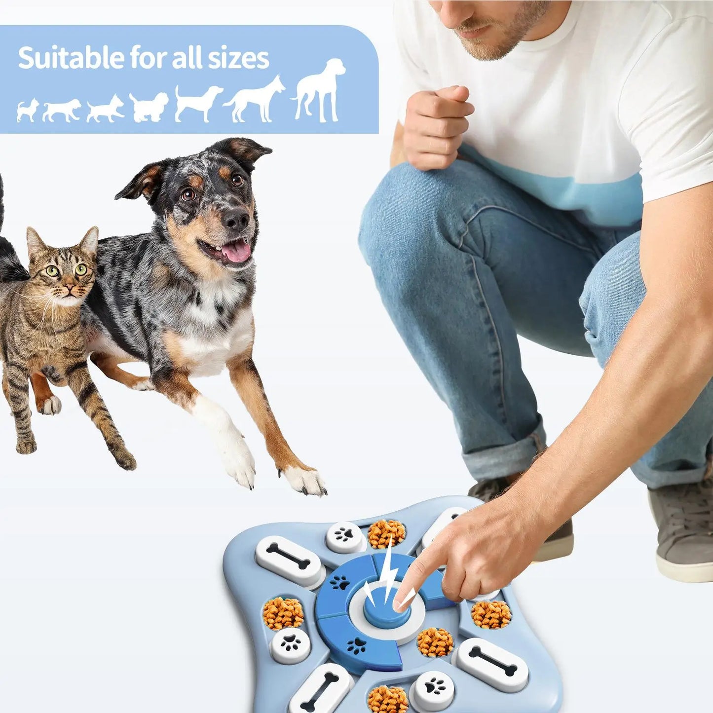 Interactive Dog Toy Slow Feeder | Enhance Puppy IQ & Fun