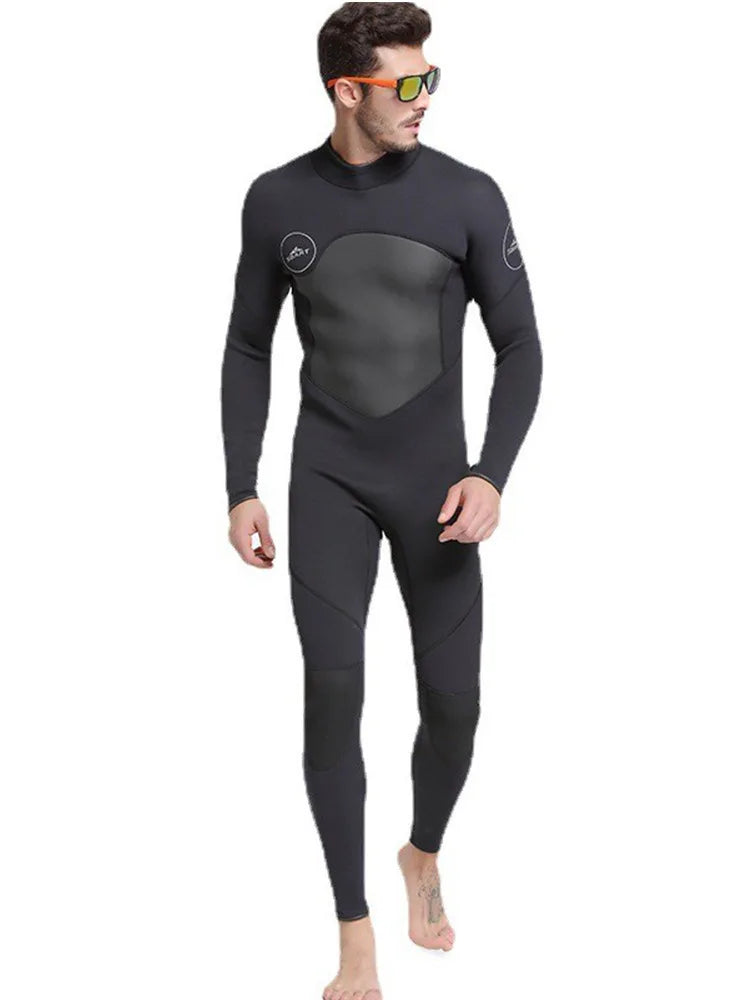 3mm Neoprene Full Sleeve Wetsuit for Men | Perfect for Water Sports