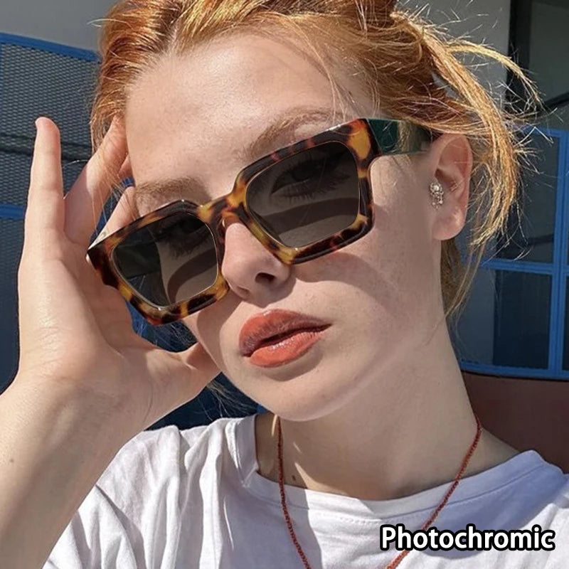 Stylish Square Concave Frame Blue Light Reading Glasses for Women