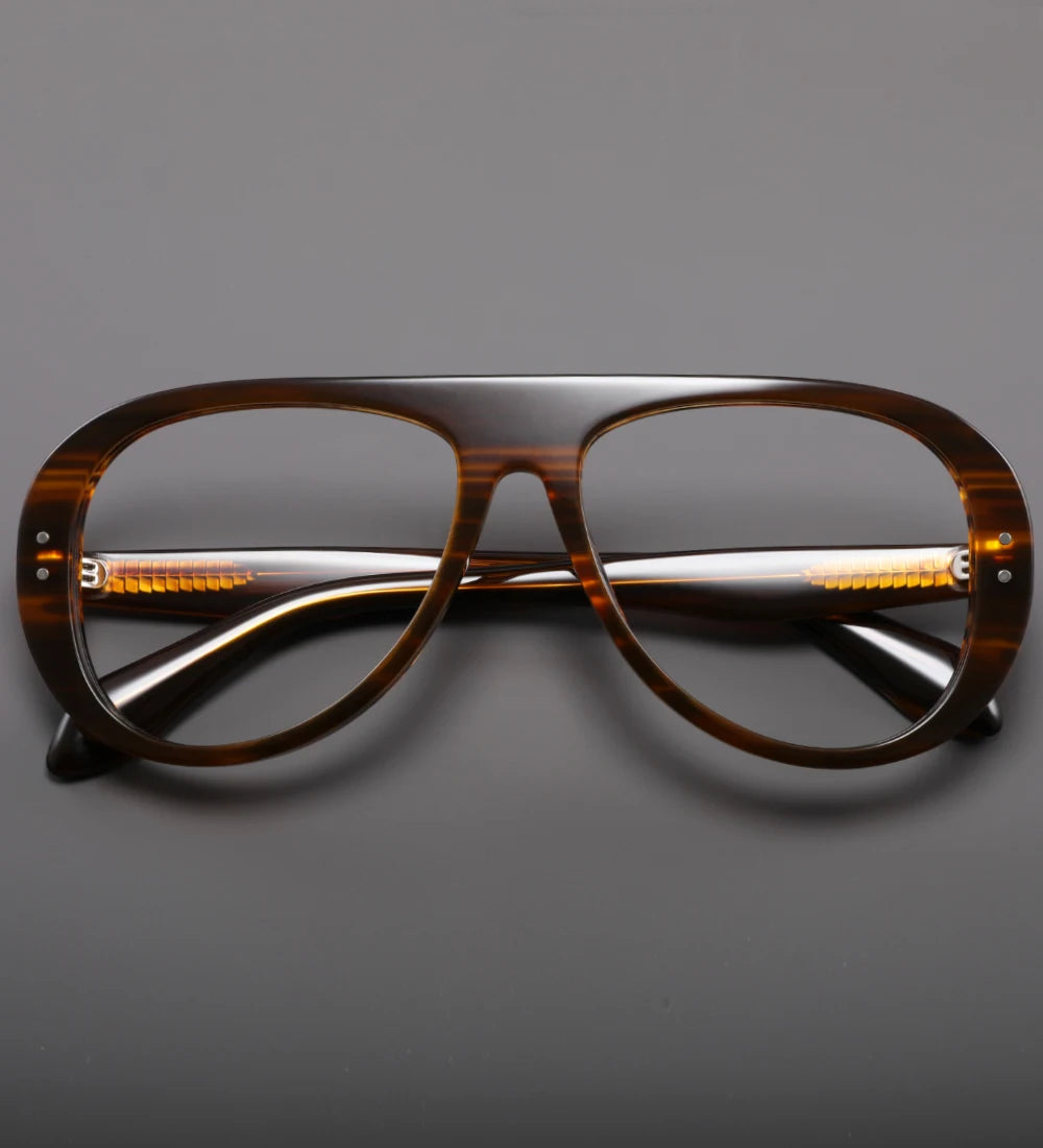 Trendy Acetate Pilot Optical Frames for Stylish Vision