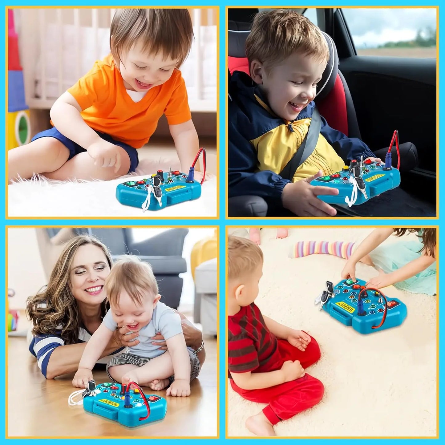 Toddler LED Busy Board | Montessori Sensory Learning Toy