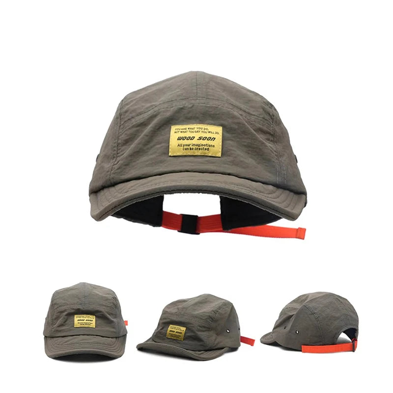 Adjustable 5 Panel Baseball Cap | Quick-Drying Sunscreen Hat