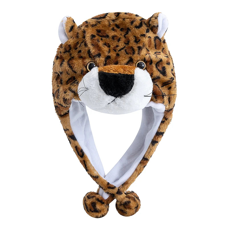 Unisex Funny 3D Bulls Head Plush Winter Beanie | Cozy Cartoon Hat