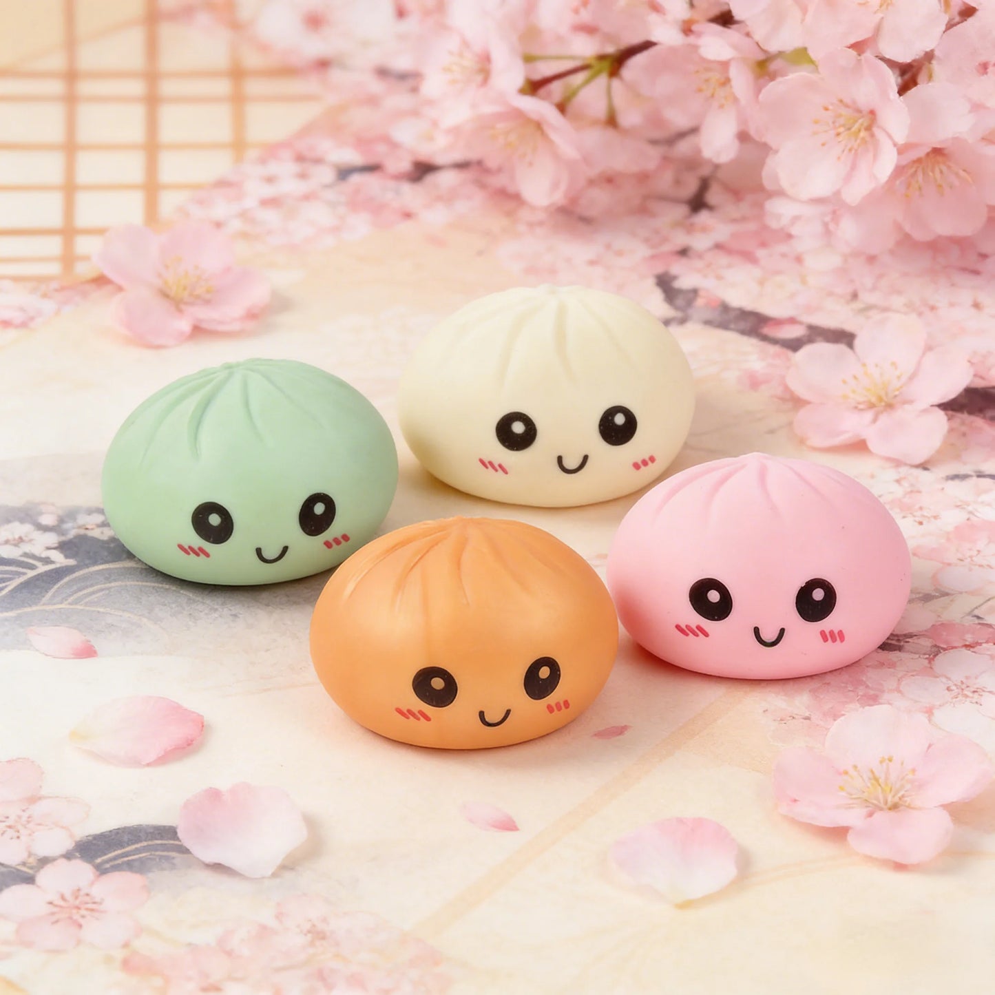 Dumpling Squishy Stress Ball | Soft Silicone Anti-Stress Toy