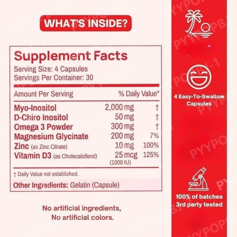 Hormone Balance Support Supplement | Myo-Inositol & Omega 3 Blend