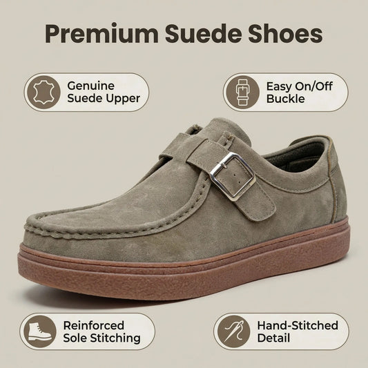 Men's Elegant Handmade Cowhide Leather Moccasin Shoes