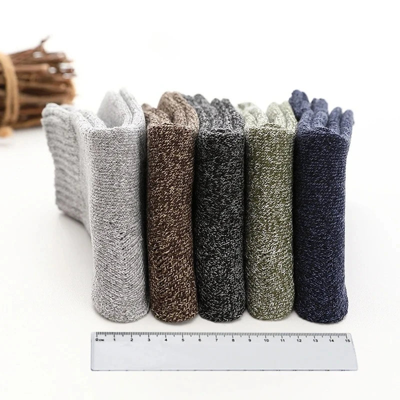 Thick Cotton Crew Socks for Men | Warm Comfortable Winter Gear