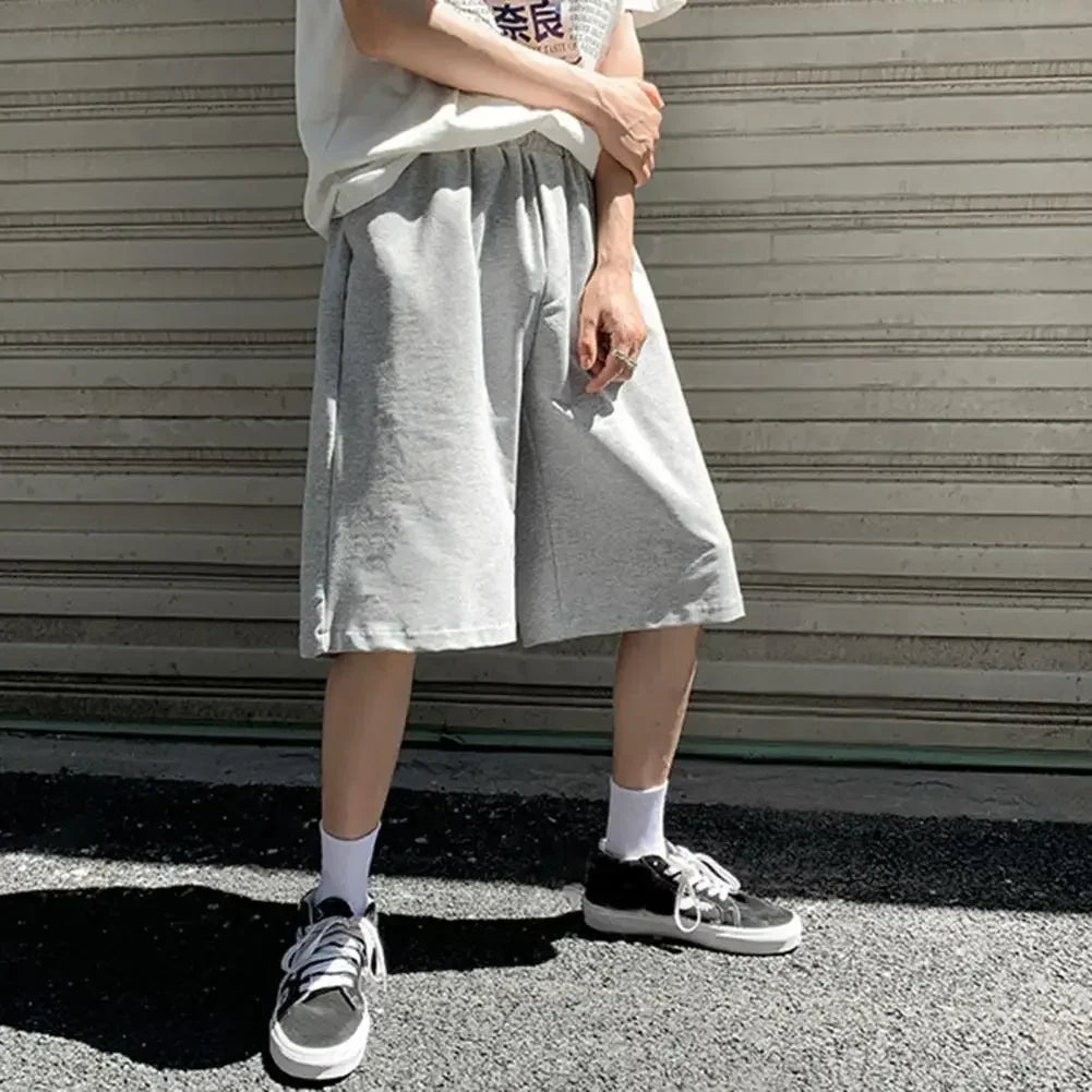 Men's Casual Baggy Sweatpants Shorts | Comfortable Knee-Length Joggers