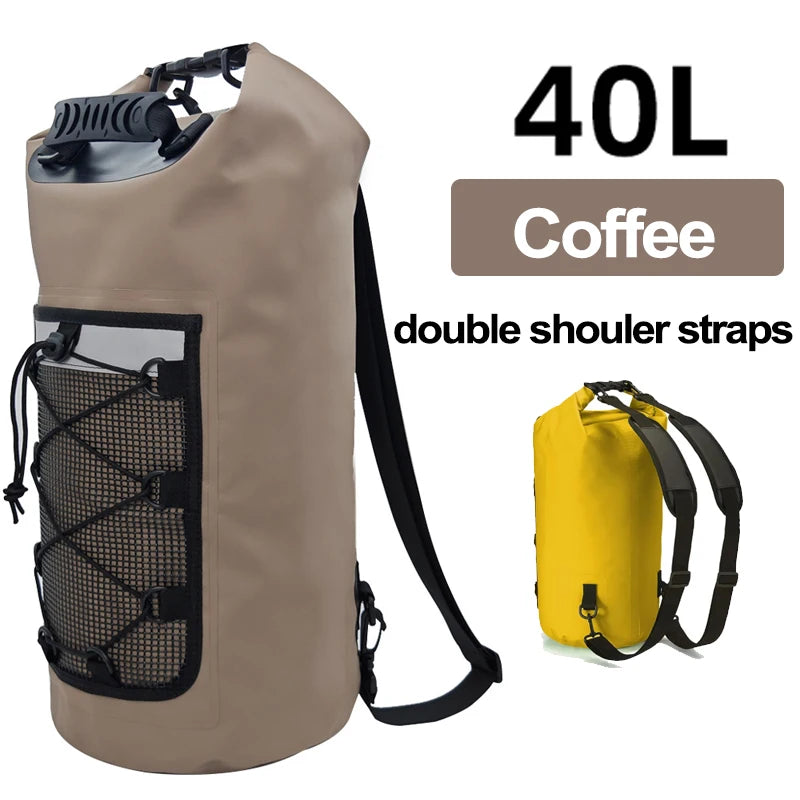40L Waterproof Floating Dry Bag for Kayaking and Beach Activities