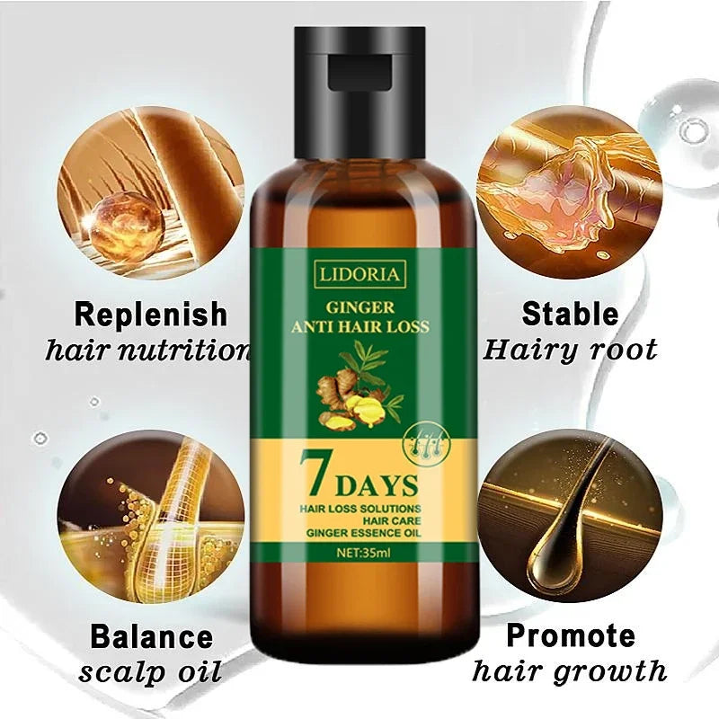 Ginger Hair Growth Essential Oil | Anti-loss Regrowth Serum
