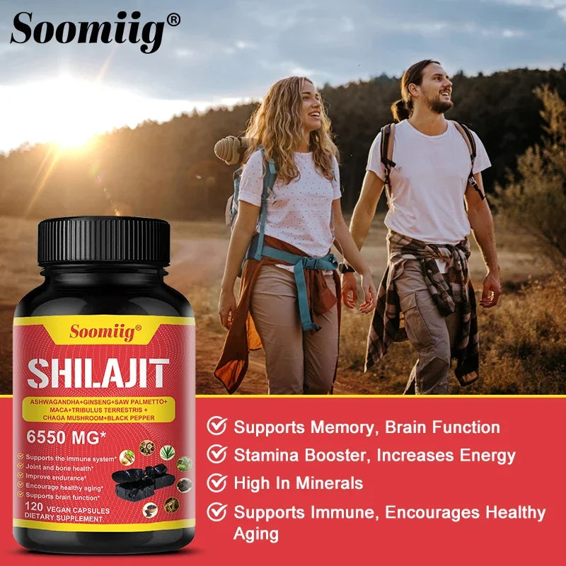 Pure Himalayan Shilajit Capsules | Support Healthy Aging & Recovery