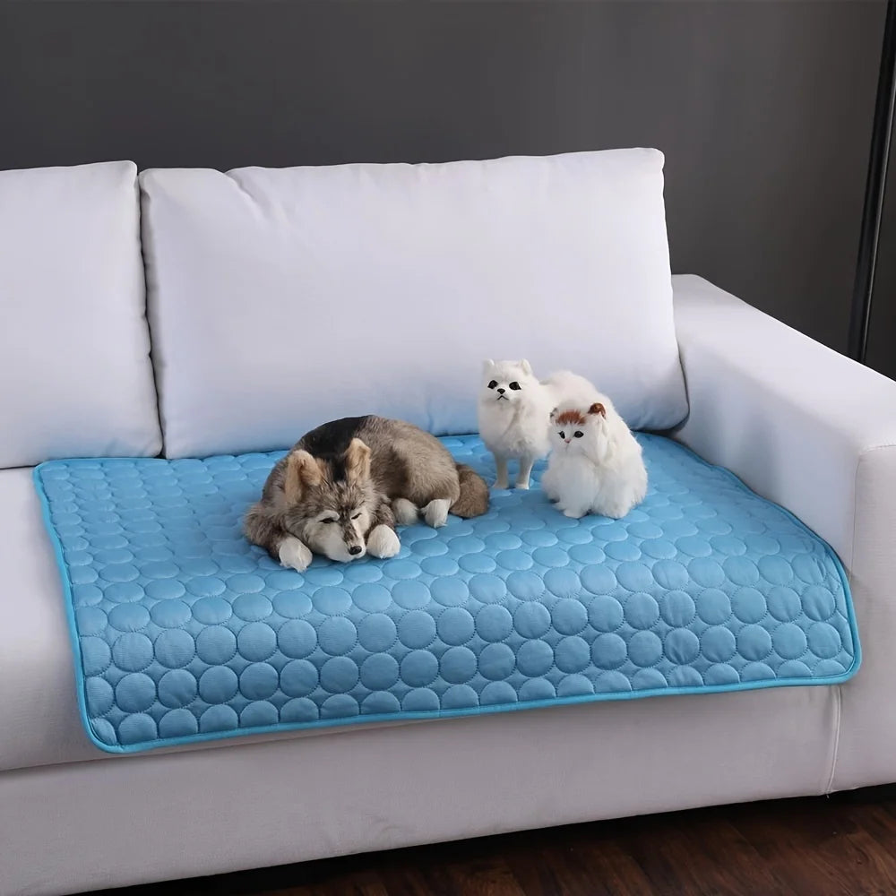 Dog Cooling Mat for All Breeds | Summer Pet Cold Bed