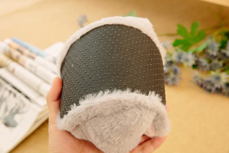 Kawaii Cat Paw Slippers | Fluffy Winter Indoor Footwear