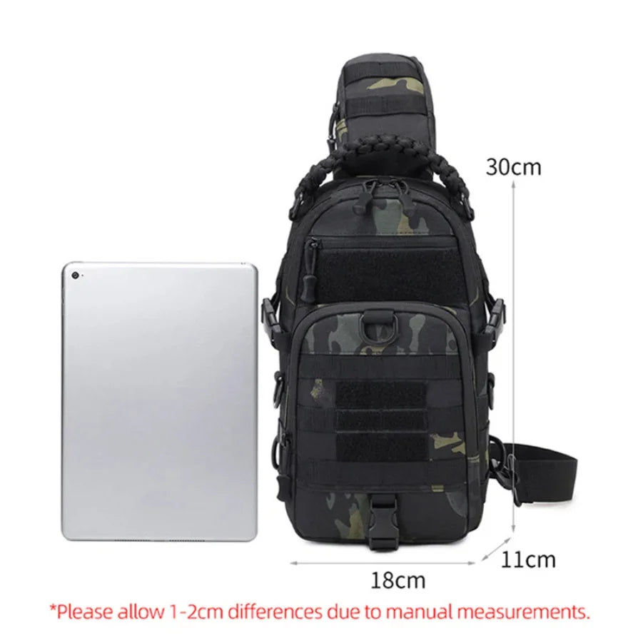 Tactical Men's Camping Chest Bag | Versatile Outdoors Sling Backpack
