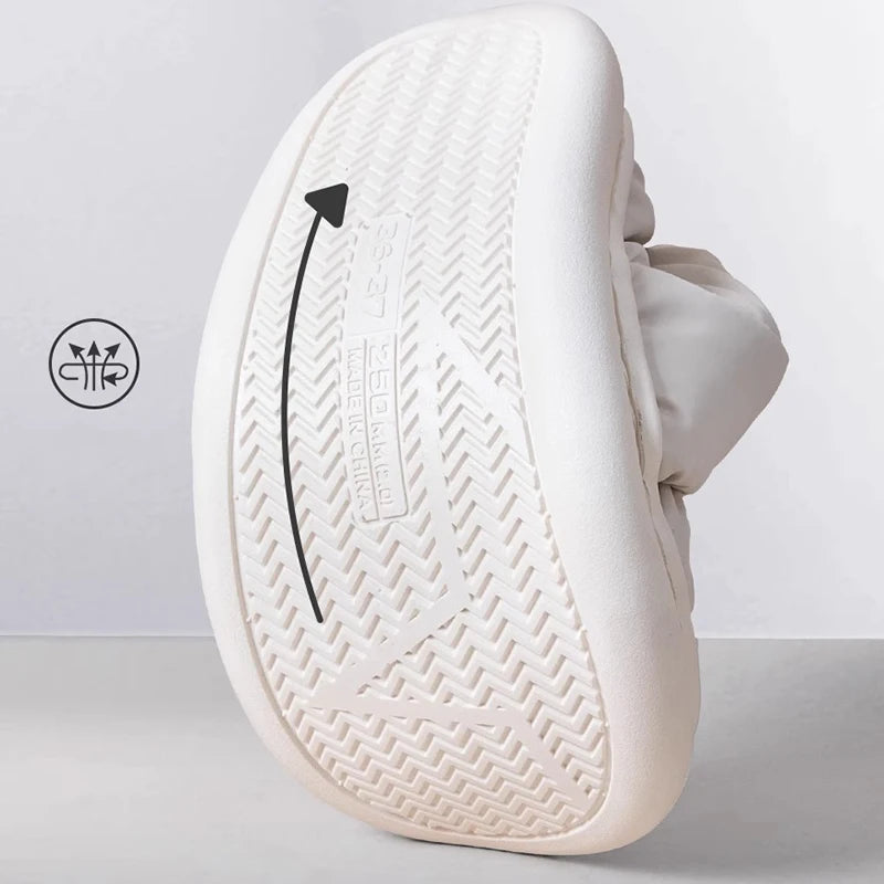 Women's Cotton Patchwork Slippers | Warm Anti-Slip Indoor Shoes