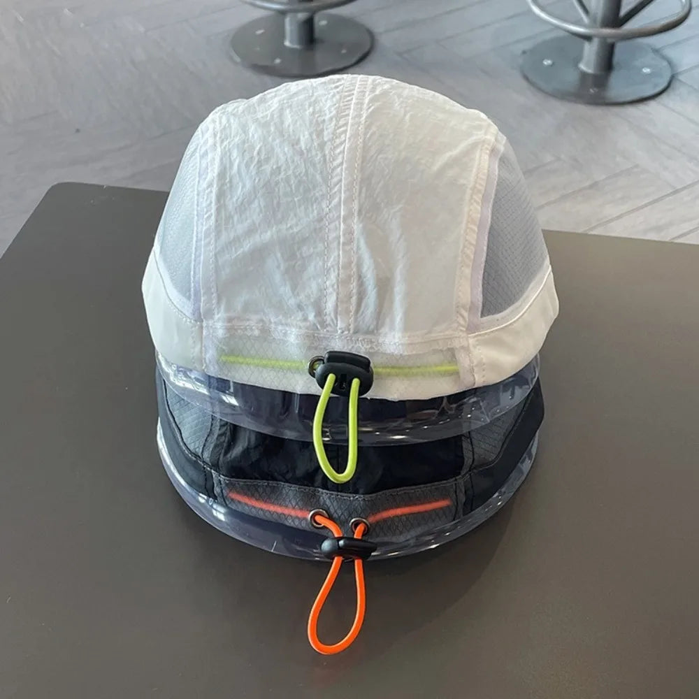 Vintage 5 Panel Men Women Baseball Cap Quick Dry Waterproof Mesh for Running Camping Outdoor Streetwear Fashion
