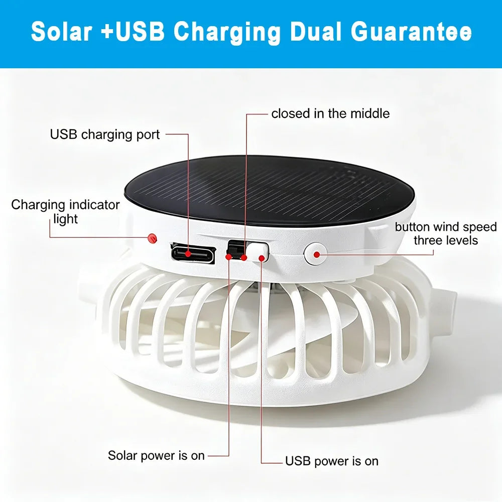 Solar Powered Baseball Cap with Fan | Sun Protection Hat