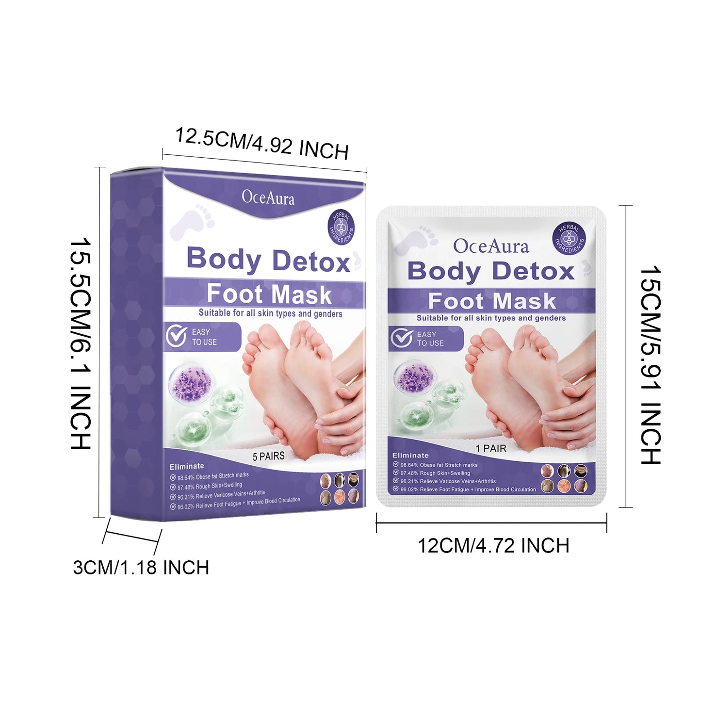 Deep Cleansing Foot Mask | Moisturizes & Relieves Discomfort
