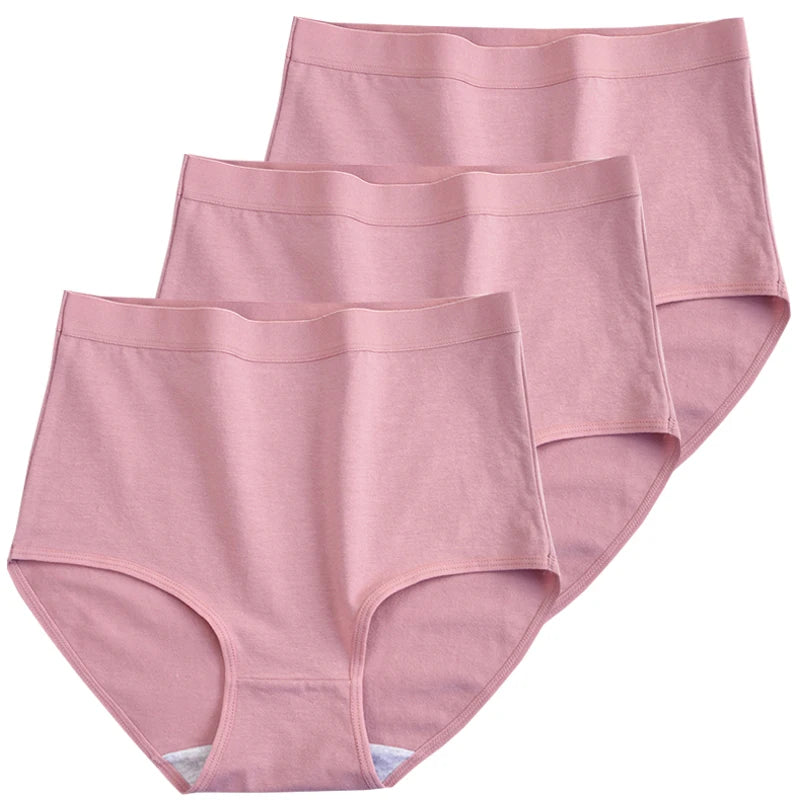 Plus Size High Waist Cotton Briefs for Women | Breathable Comfort