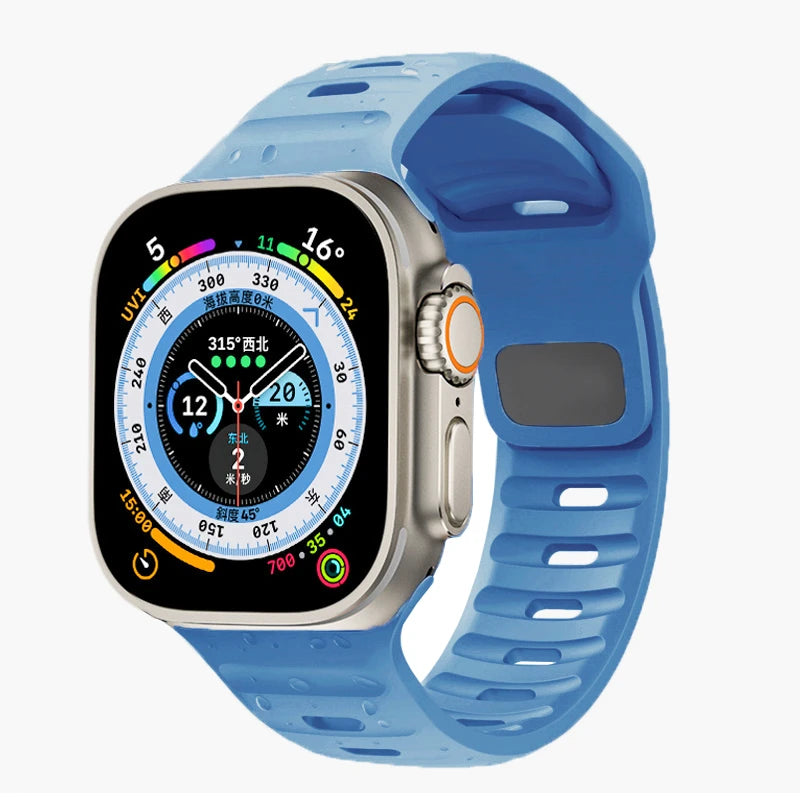 Flexible Silicone Sport Strap for Smartwatches | Comfort & Style