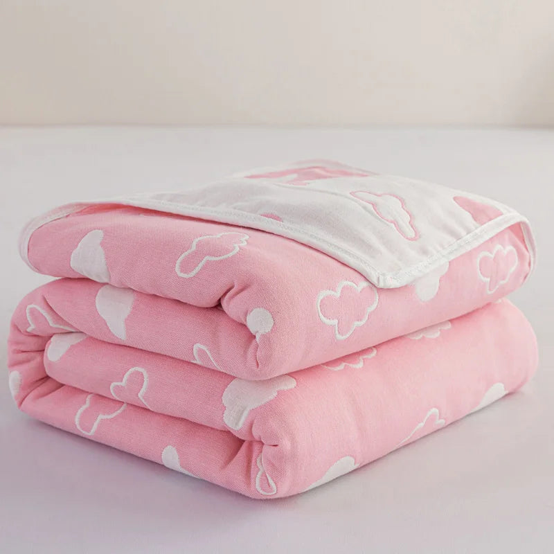 Breathable Summer Quilt | Multi-functional Cotton Towel Blanket