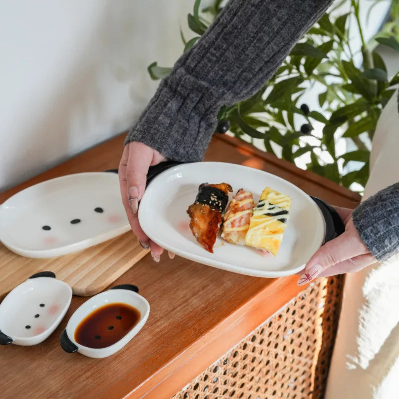 Cute Puppy Shaped Sushi Plate Set | Fun Dining Experience