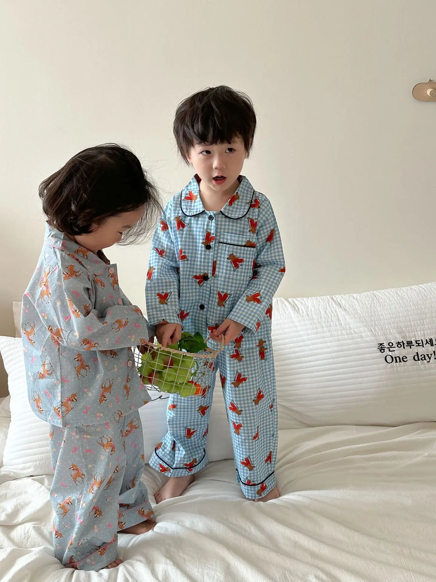 Spring Children's Cartoon Homewear Outfits | Cute Pajamas Set