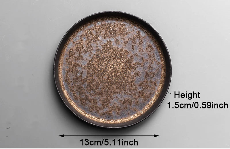 Vintage Ceramic Tea and Coffee Cup with Wooden Handle