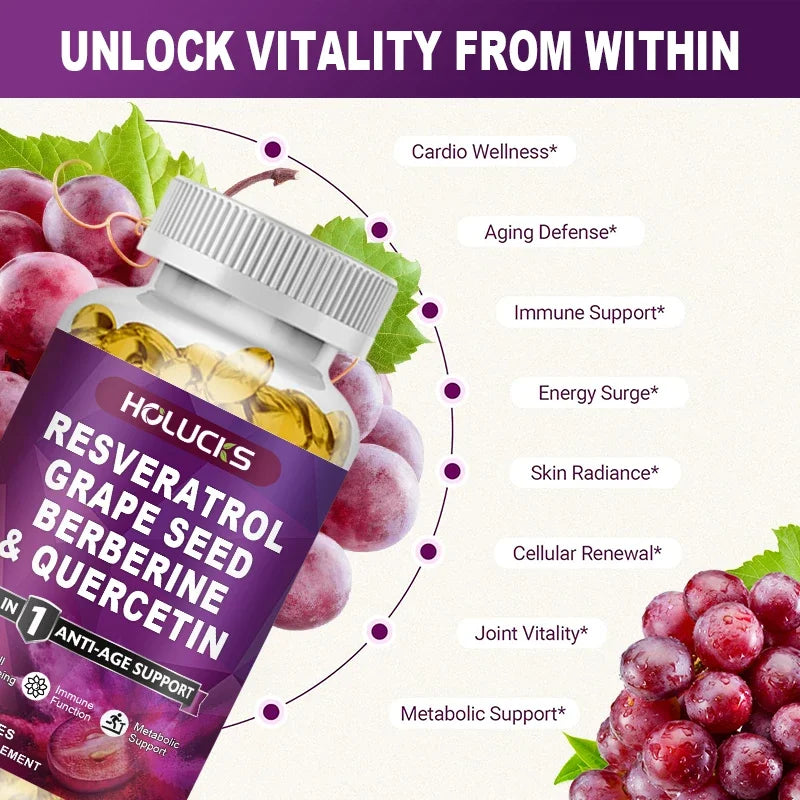 Resveratrol Supplement for NAD+ Boost, Anti-Aging & Wellness