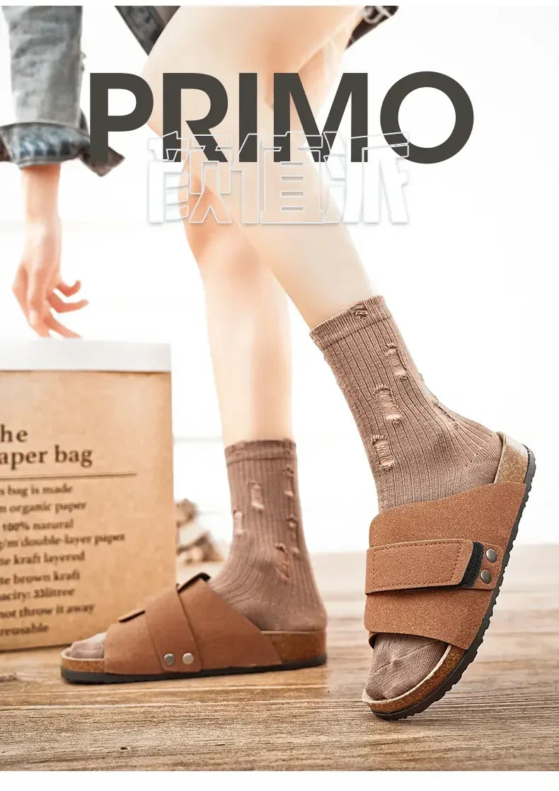 Men's Cork Slippers | Stylish Comfortable Summer Beach Slides