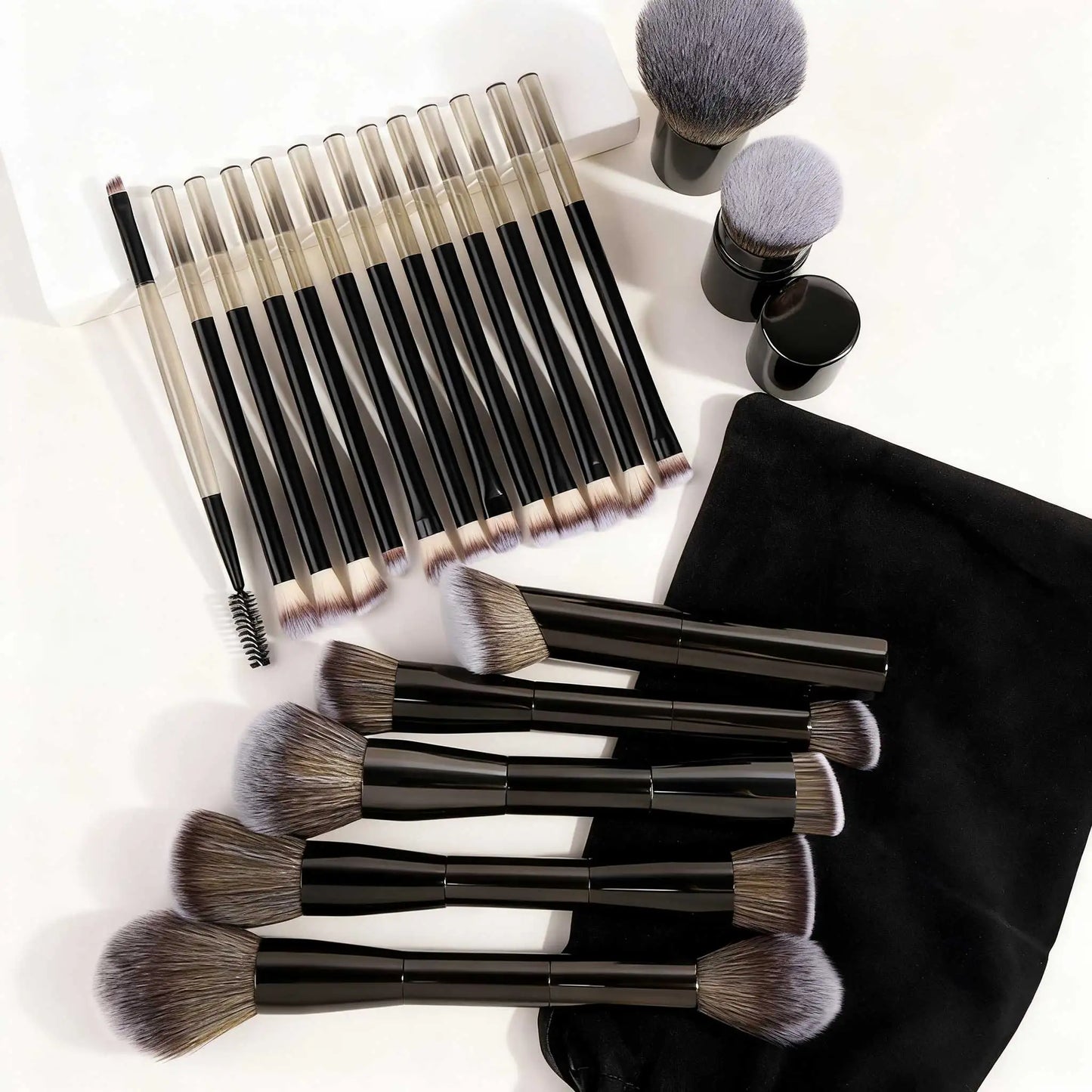 20-Piece Double Ended Makeup Brush Set for Flawless Application