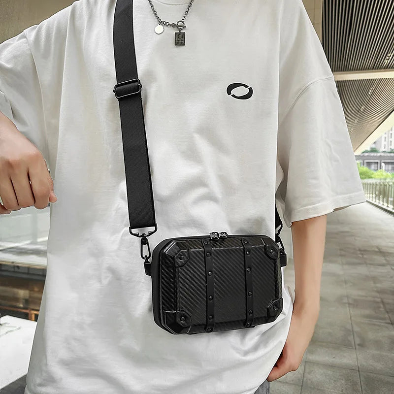 Luxury Mini Messenger Bag for Men | Stylish Pu Leather Crossbody