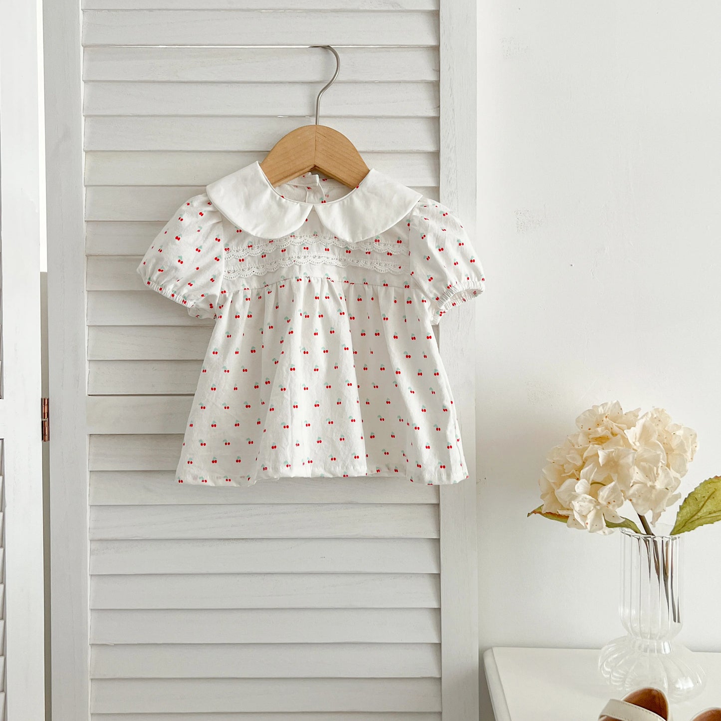 Summer Baby Girls Clothing Set | Floral Puff Sleeve Outfit