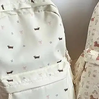 Cute Dachshund Print College Backpack | Stylish and Spacious Design