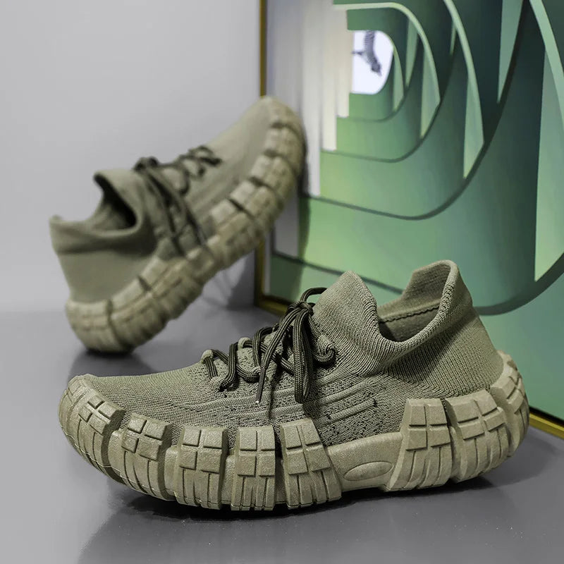 Men's Casual Breathable Mesh Shoes | Non-slip Thick Sole Comfort