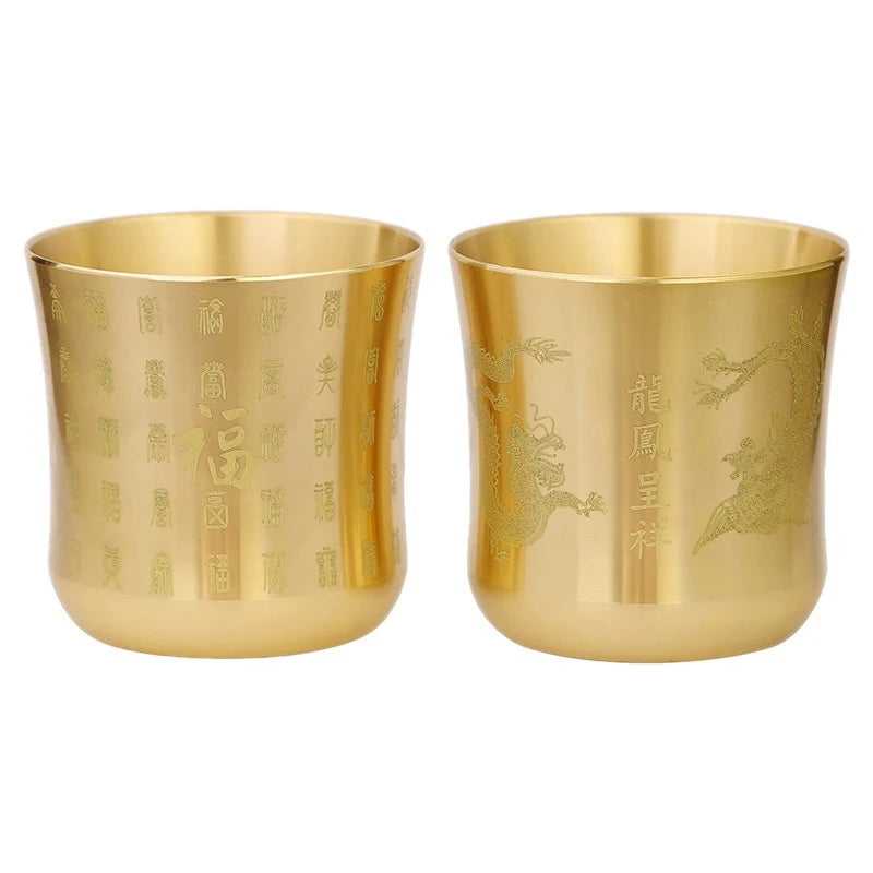 Antique Brass Tea Cup | Elegant Homeware for Tea and Coffee