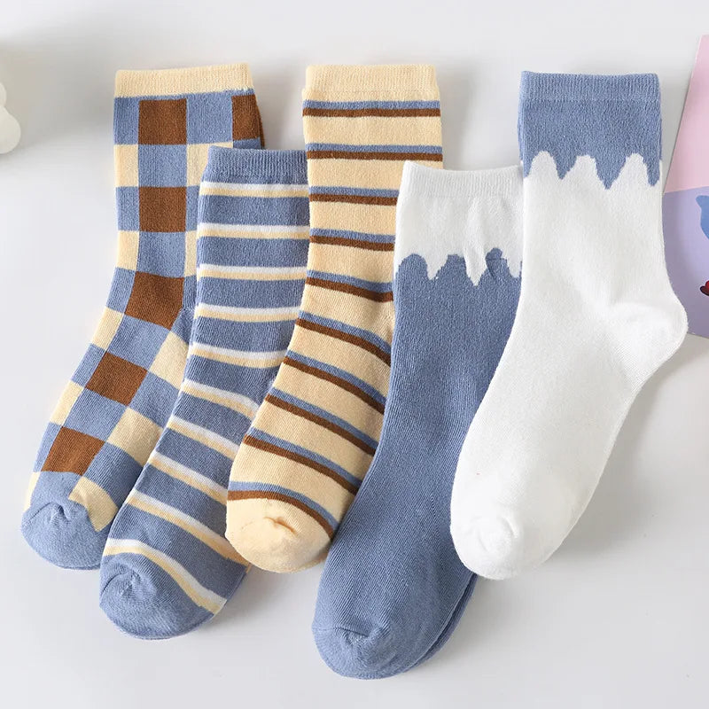 Cute Women Fruit Print Socks Set | Kawaii Casual Accessories