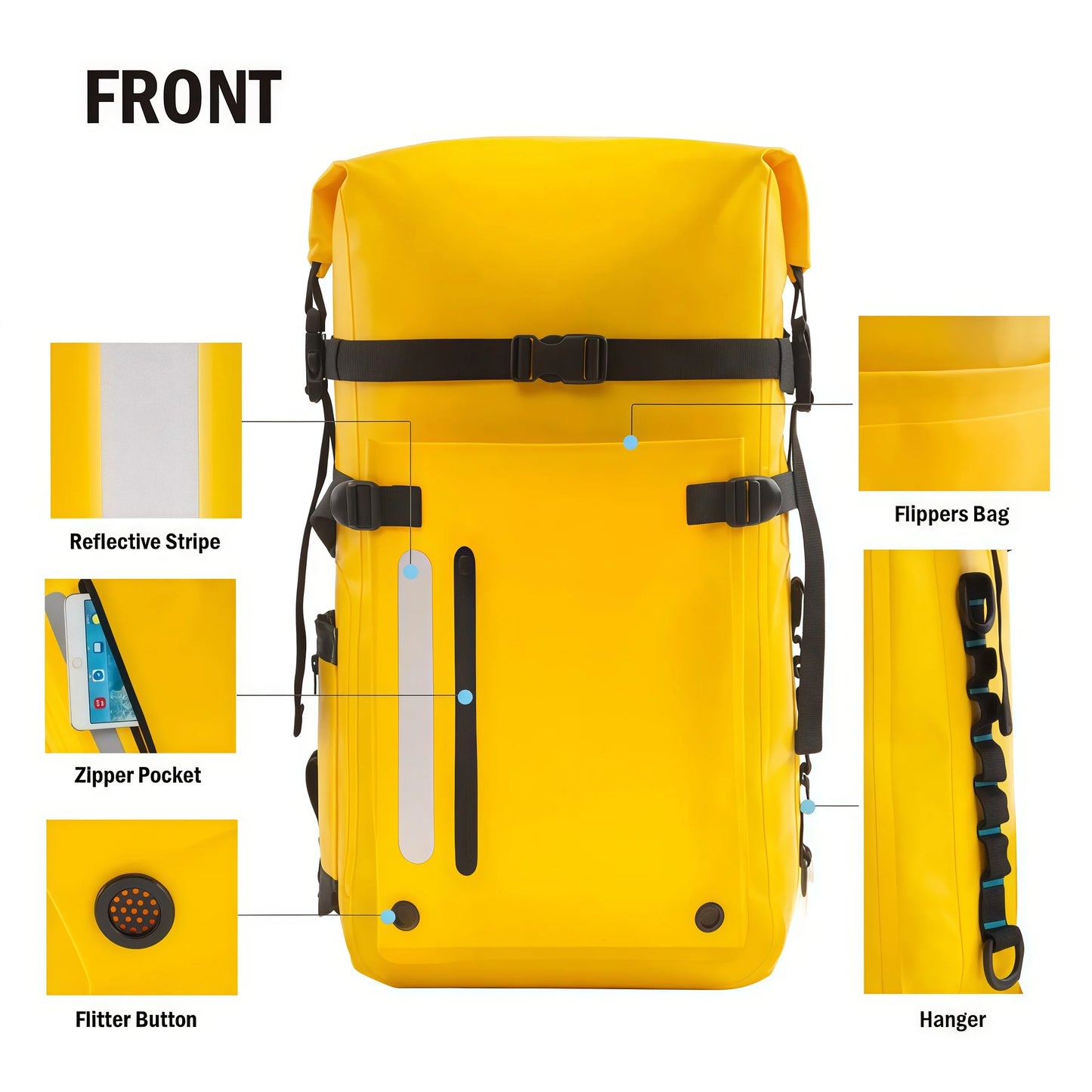 30L Waterproof Heavy Duty Backpack - Perfect for Outdoor Adventures