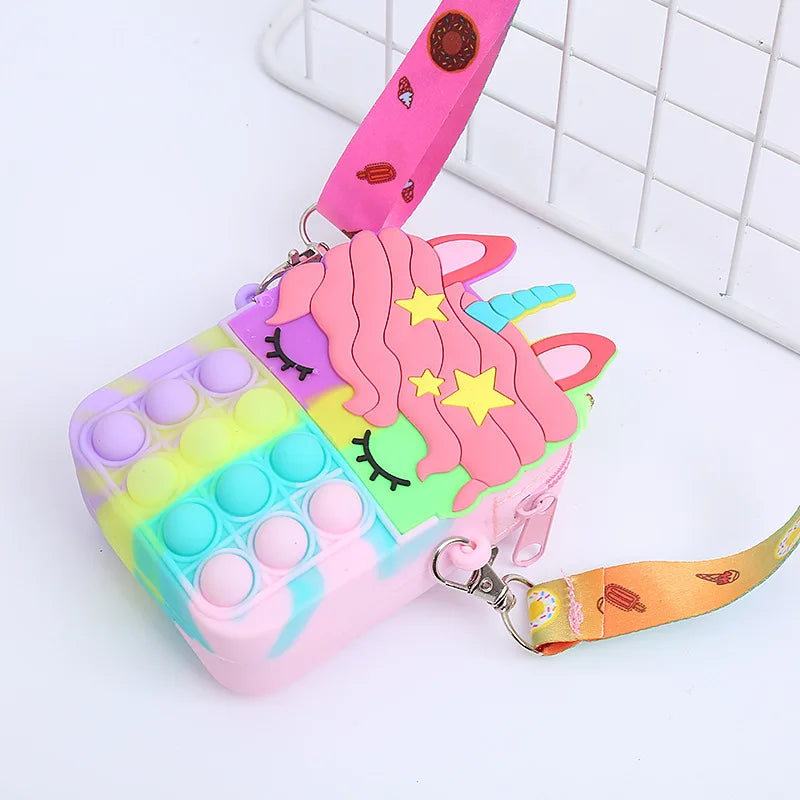 Unicorn Cross Bag - Stress Relief Handbag for Kids and Girls
