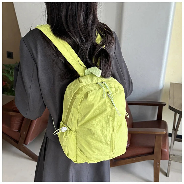 Lightweight Macaron Color Oxford Backpack for Women | Casual Chic bag
