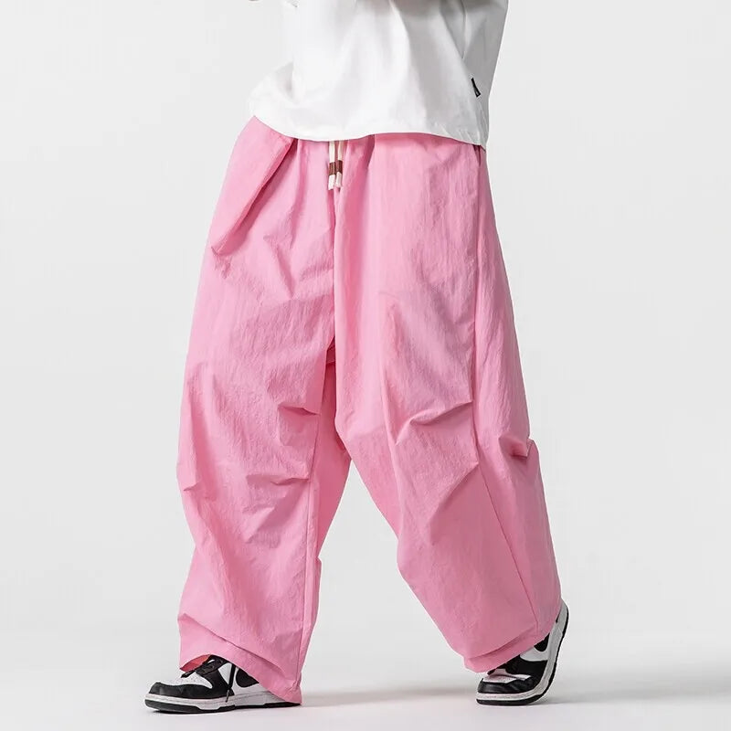 Men's Cargo Pants | Casual Oversized Harem Trousers for Spring